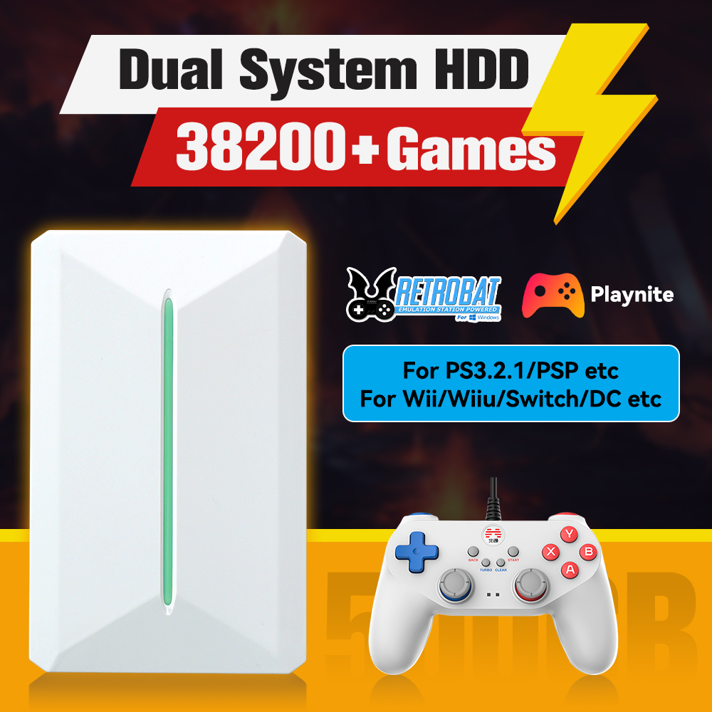 Gaming Console Chinese - Retrobat＆Playnite System HDD Retro Game Console