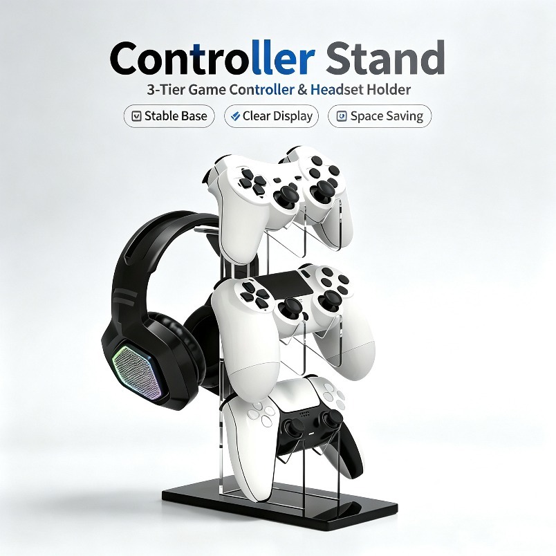Gamepad Stand 3 Tier Headset H - đánh giá và giá Gaming Console Organizer