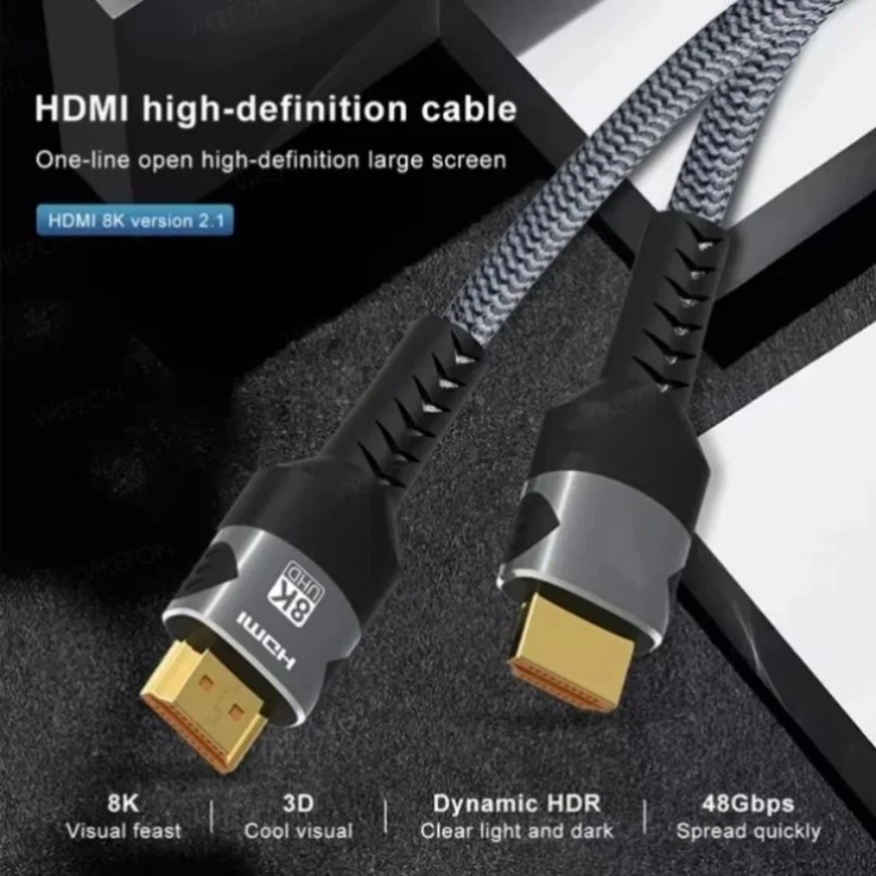 Braided 8K HDMI 2.1 Cable High - đánh giá và giá Gaming Console Definition