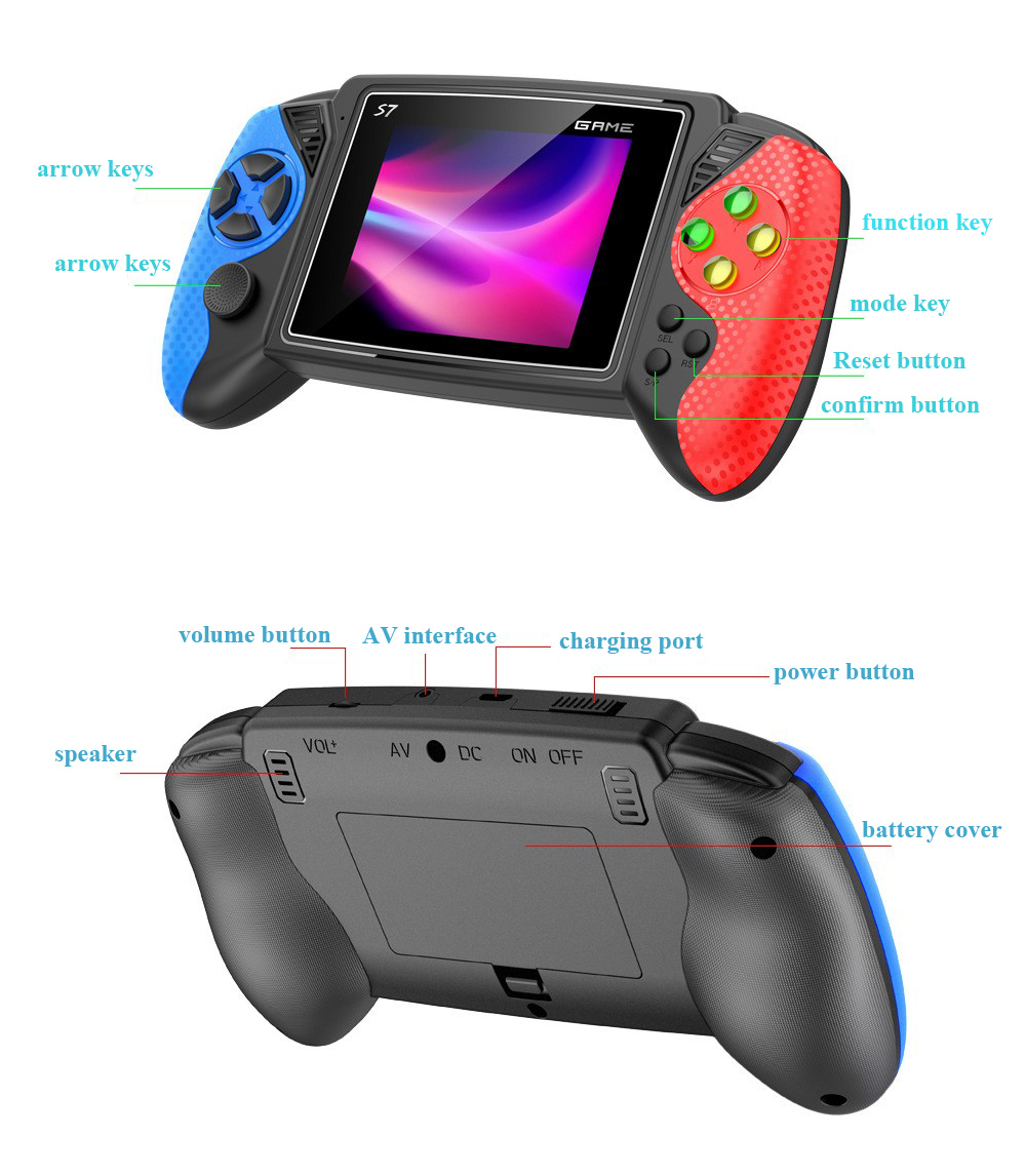 S7 Retro Handheld Game Console - đánh giá và giá Gaming Console Chinese