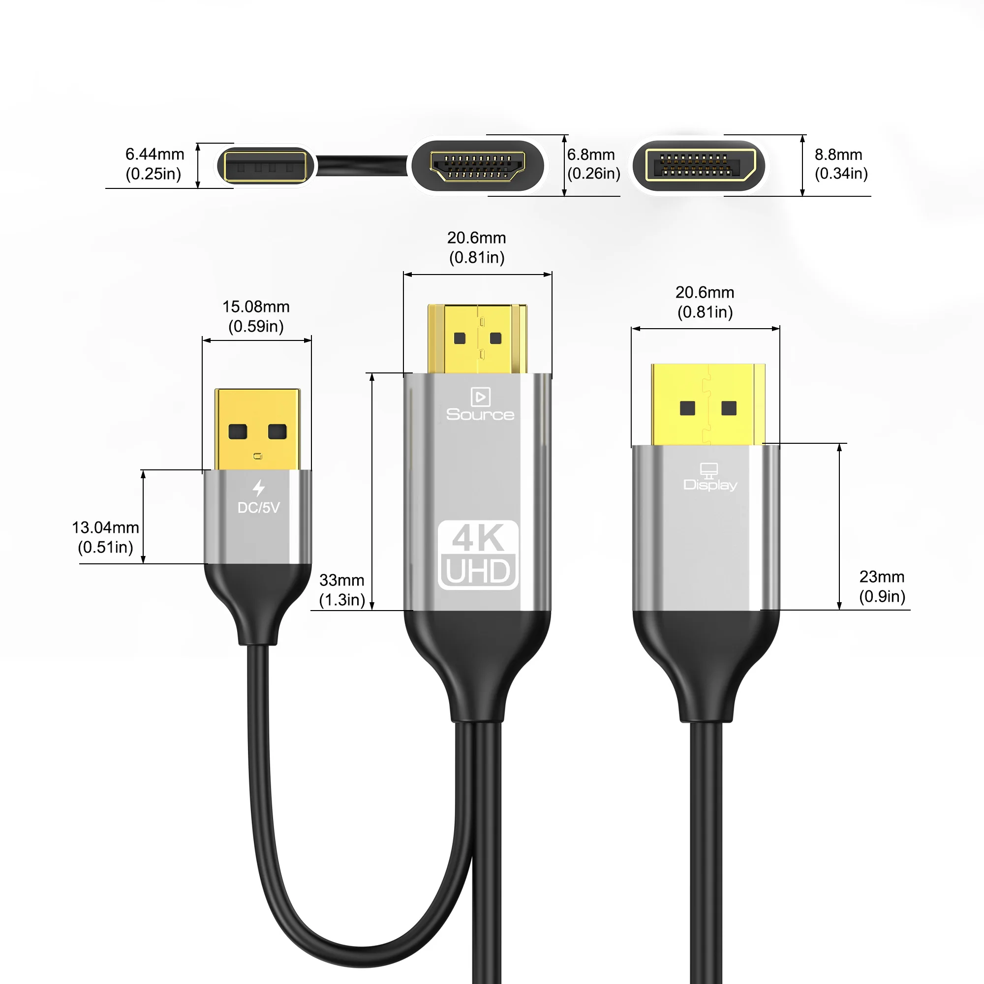 HDMI to DP Converter Cable wit - đánh giá và giá Gaming Console And Monitor