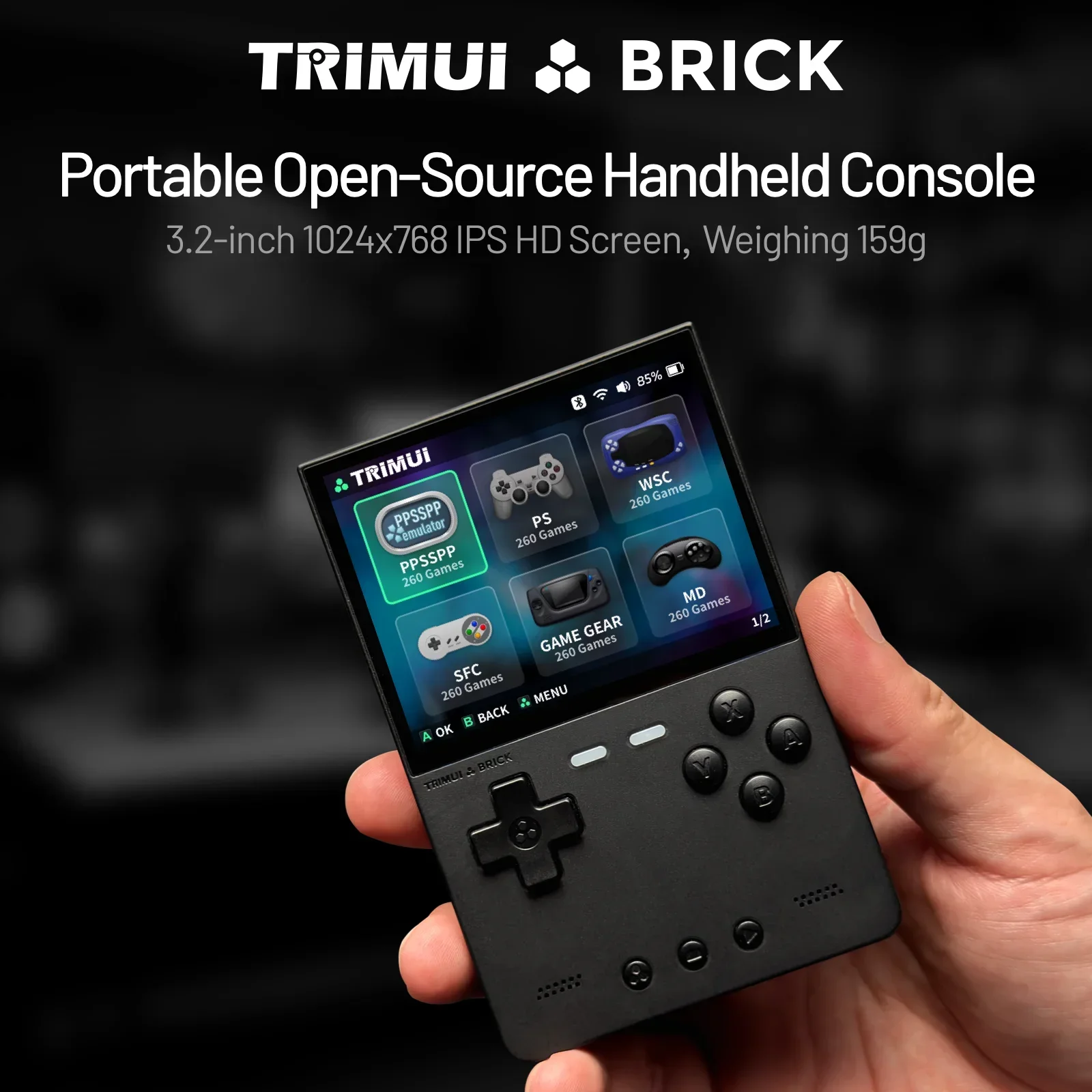 TRIMUI BRICK Handheld Game Con - đánh giá và giá Gaming Console Chinese