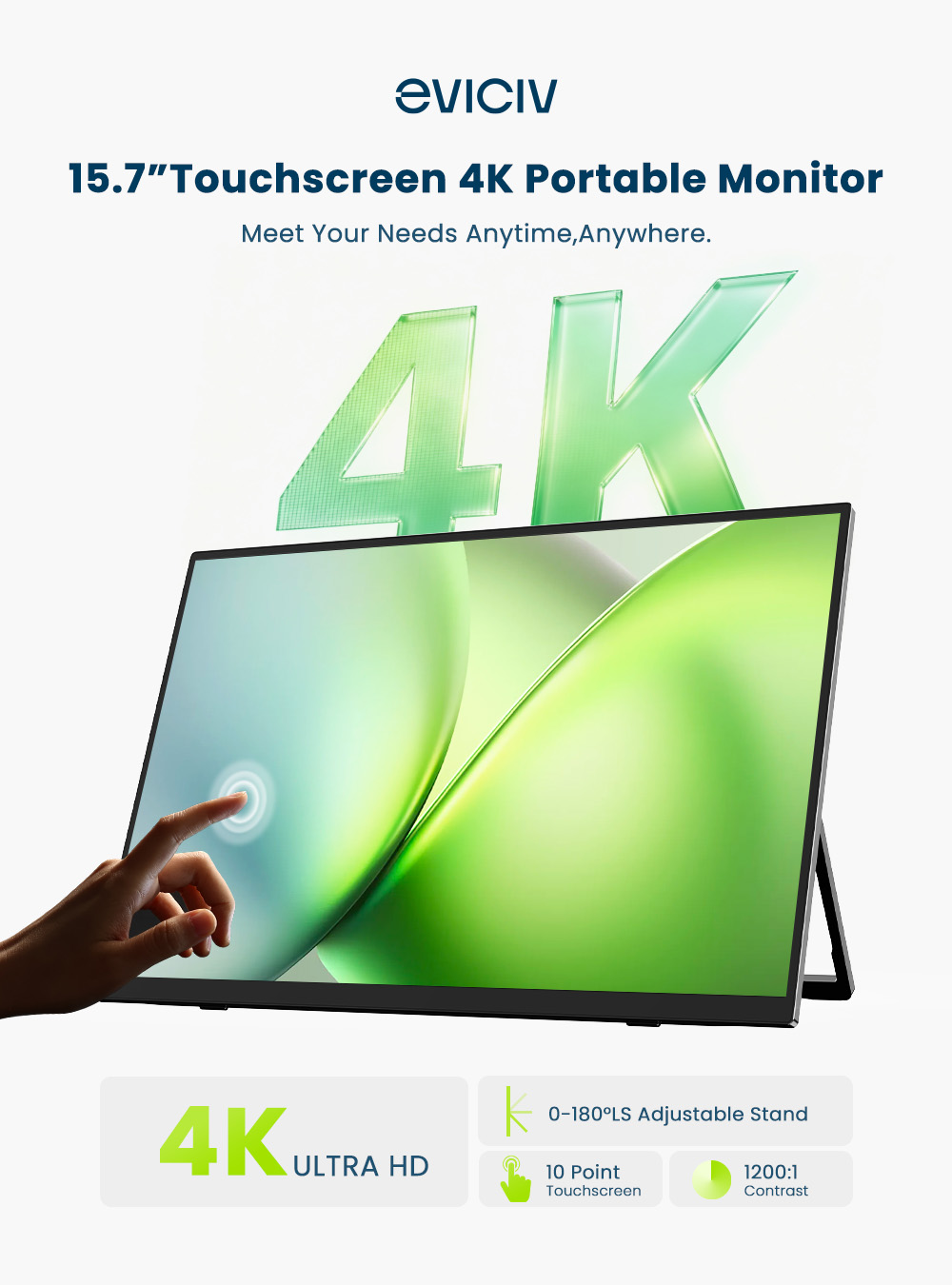 EVICIV 4K Portable Monitor 10- - đánh giá và giá Gaming Console And Monitor